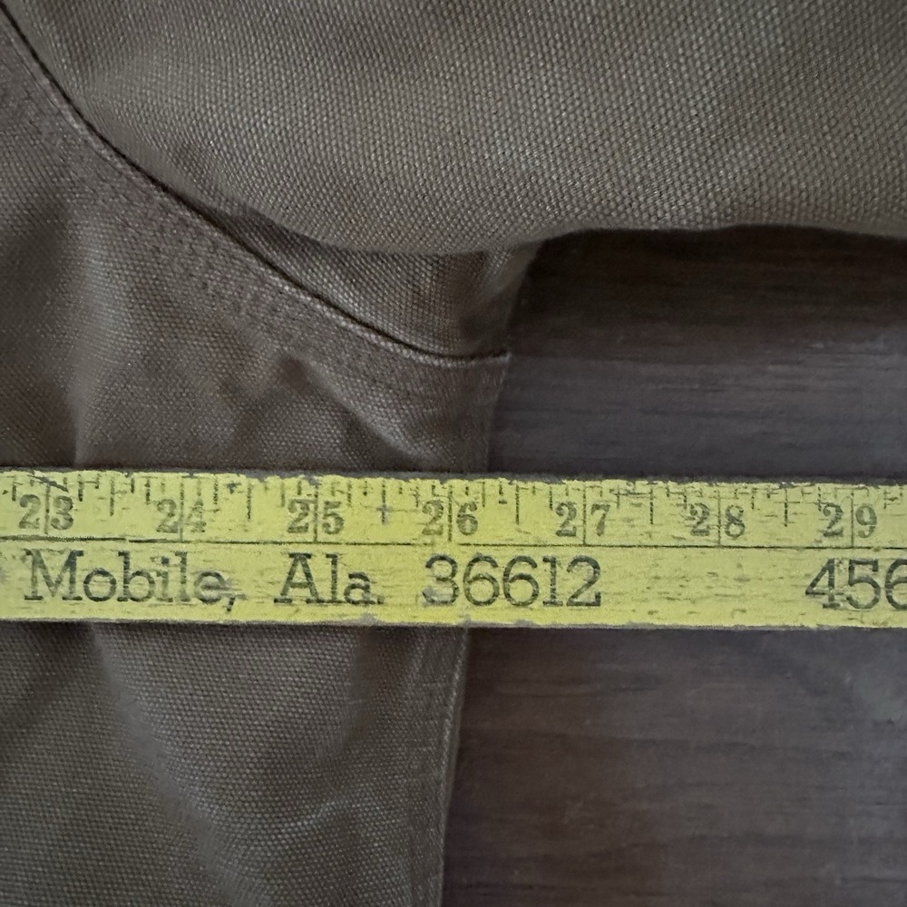 Carhartt J140 BRN Mens Large Brown Duck Active Jacket USA Union Hooded Quilted - Picture 9 of 11